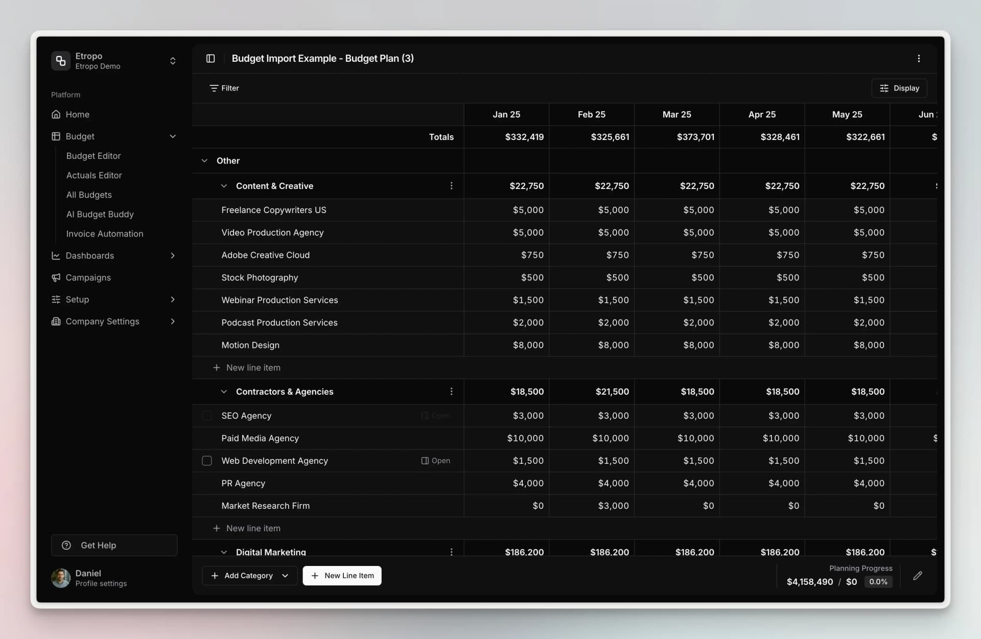 Dark Mode – Etropo changelog 17 February 2026
